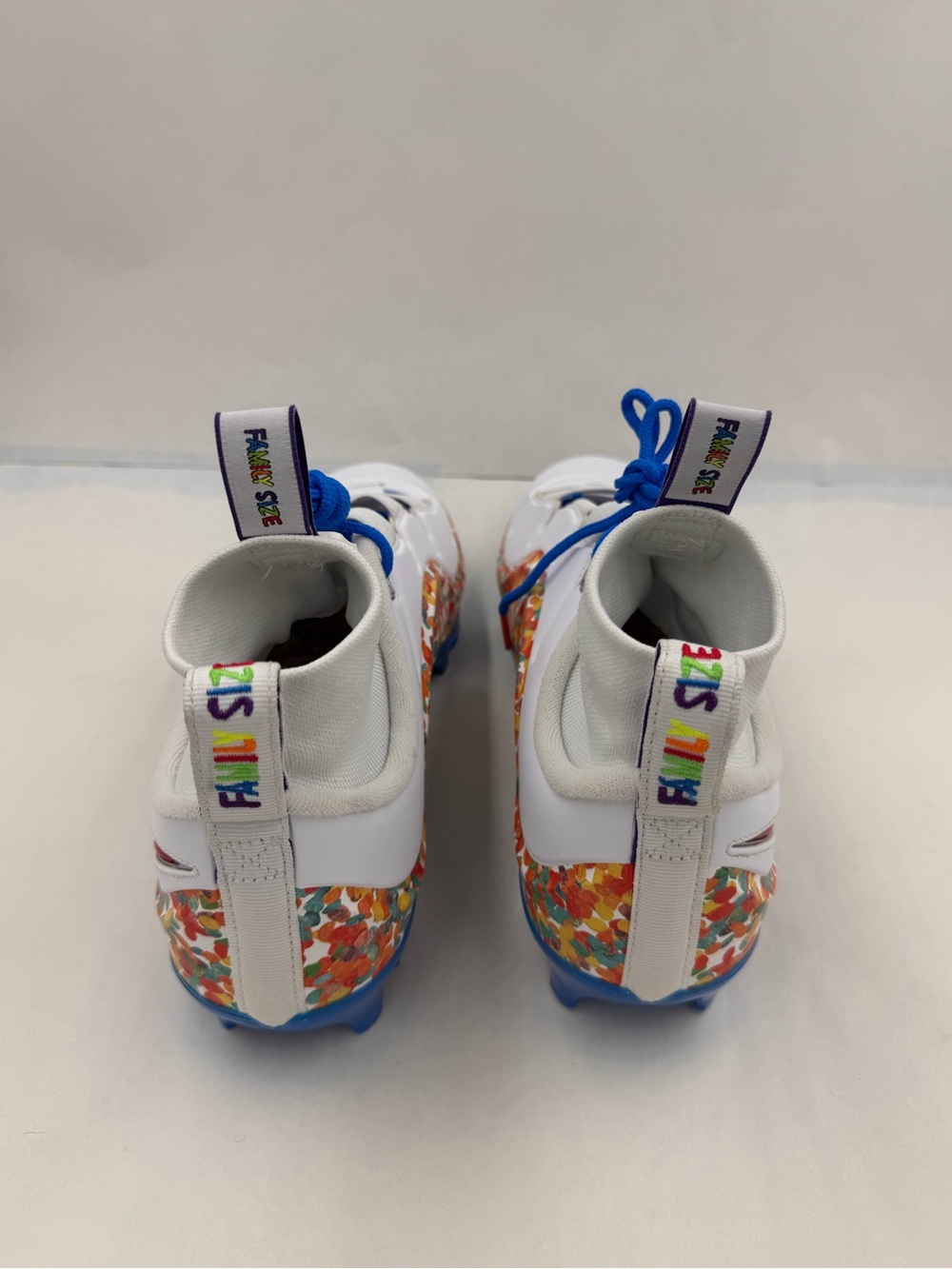 Nike LeBron IV 4 Menace 3 Fruity Pebbles  Football Cleats Men’s 10.5, NEW NWOT - Picture 11 of 16